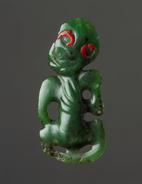 A Fine New Zealand Maori Nephrite ‘Hei Tiki’